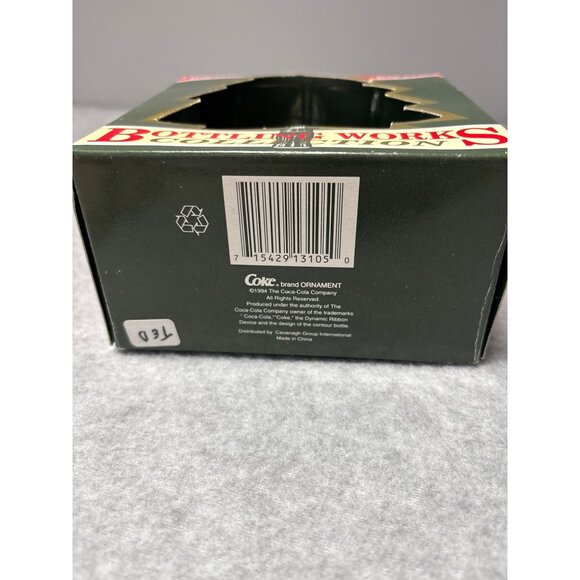 Coca-Cola Bottling Works Collection Ornament 1994 Elves Climbing Green Coke Bott - Picture 9 of 11